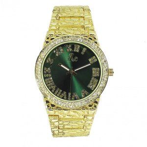 IXE Mens Stainless Steel Quartz Movement Designer Watch